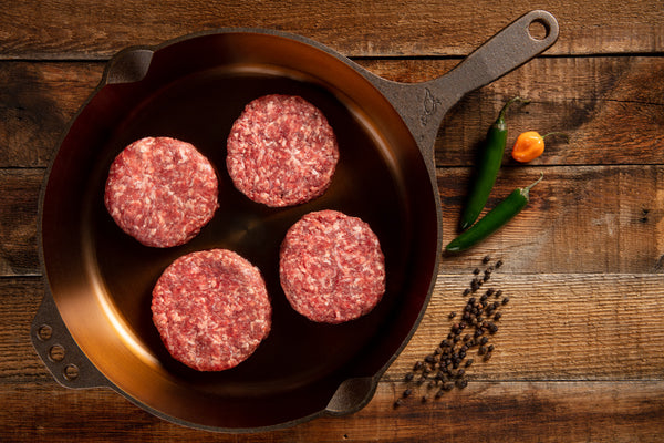 Four All-Natural Ground Beef Patties